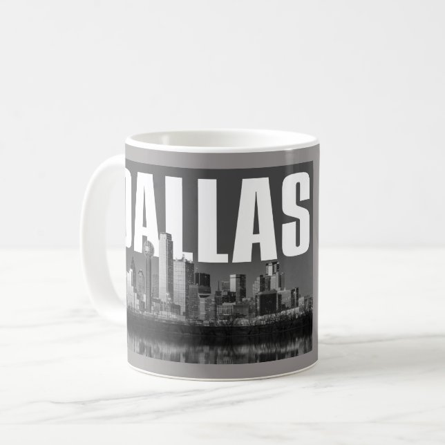 Dallas Cityscape Kaffemugg (Framsida vänster)