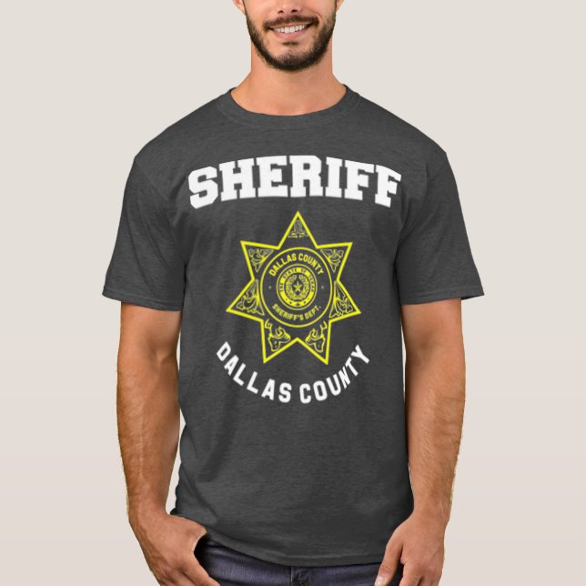 Dallas County Texas sheriff Deputies Police T Shirt (Framsida)