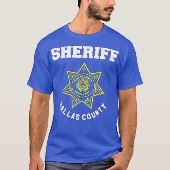 Dallas County Texas sheriff Deputies Police T Shirt (Framsida)
