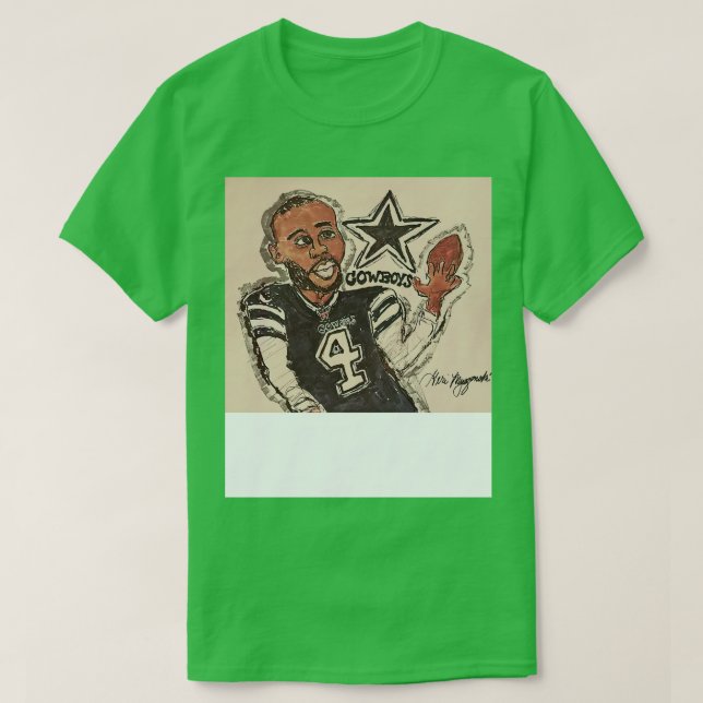Dallas Cowboys Dak Prescott TShirt T Shirt (Design framsida)