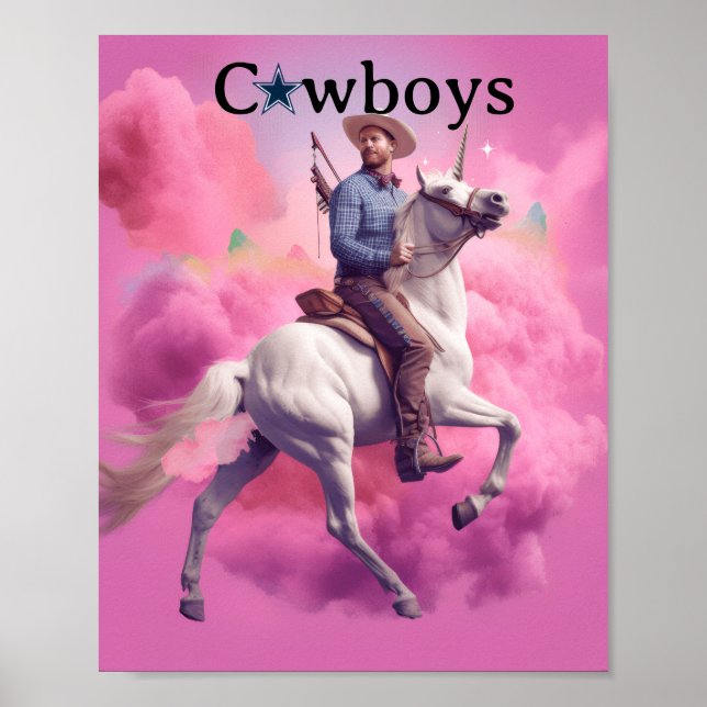 Dallas Cowboys Enhörning affisch (Framsidan)