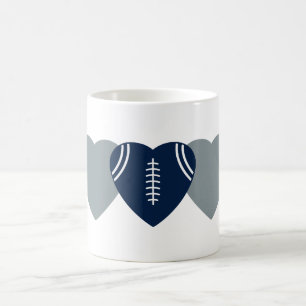 Dallas Cowboys Football Heart Design Kaffemugg