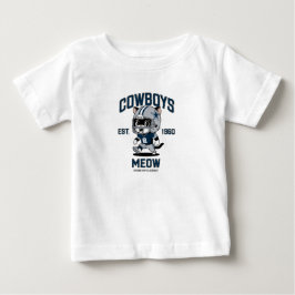 Dallas Cowboys Söt Liten Katt Fotbollsspelare T Shirt