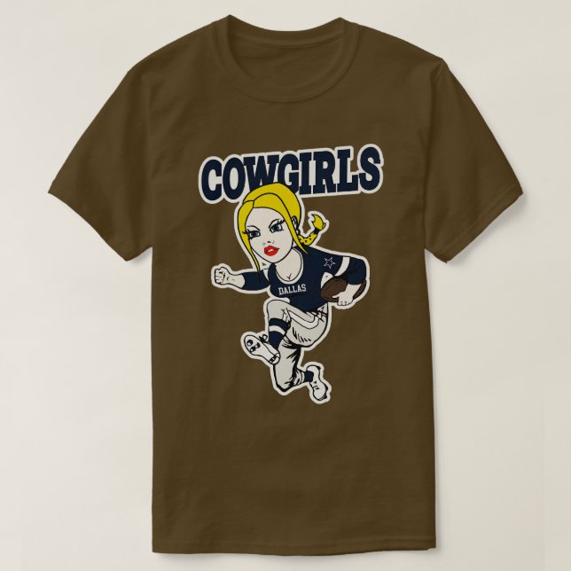 Dallas Cowtjejer T Shirt (Design framsida)