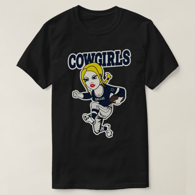 Dallas Cowtjejer T Shirt (Design framsida)