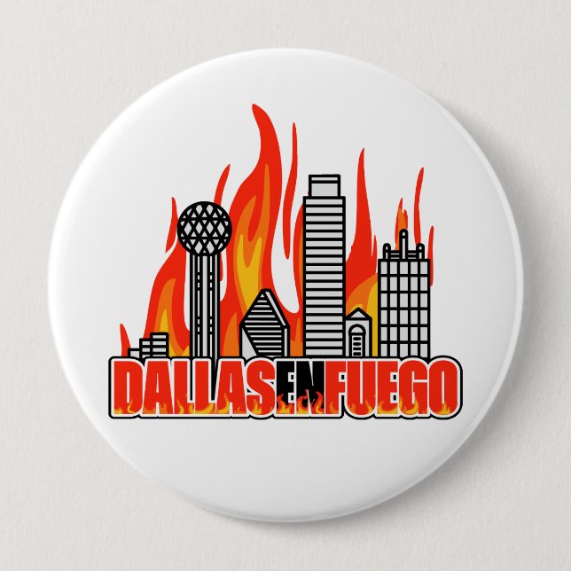 Dallas En Fuego-knapp Knapp (Framsida)
