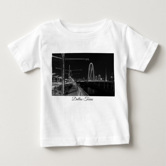 Dallas Evening Walk Grayscale T Shirt (Framsida)