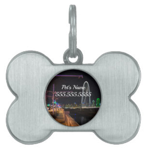 Dallas Evening Walk Pet ID-tagg ID-bricka Husdjur