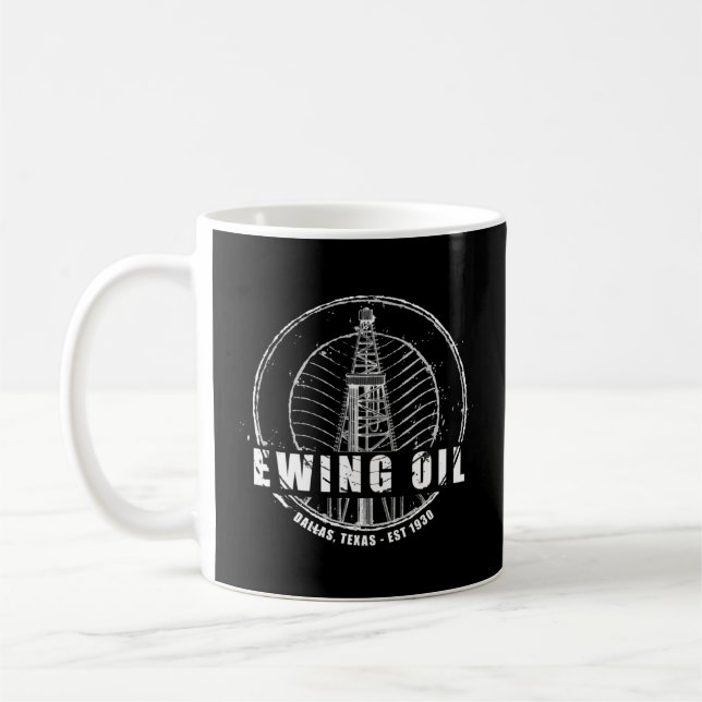 Dallas Ewing Oil Company 80'S Tv Kaffemugg (Vänster)