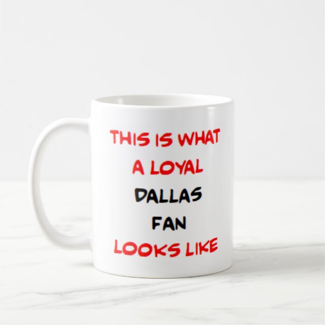 dallas fan, loyal kaffemugg (Vänster)