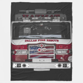 Dallas Fire Lastbil Fleecefilt
