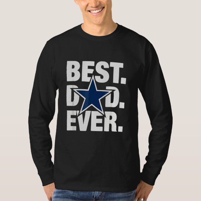 Dallas Fläkt Best Pappa All Football Kärlek Far Da T Shirt (Framsida)