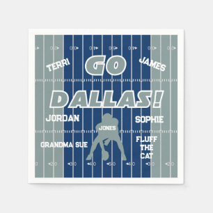 Dallas Football Family Pappersservett