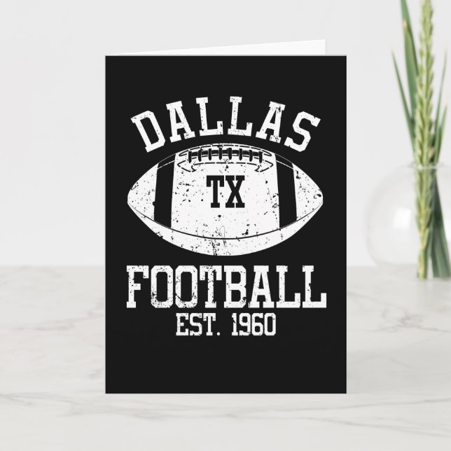Dallas Football Fläkt Gift Prestige Idea Kort (Framsida)