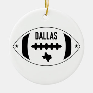 Dallas Football Theme Julgransprydnad Keramik