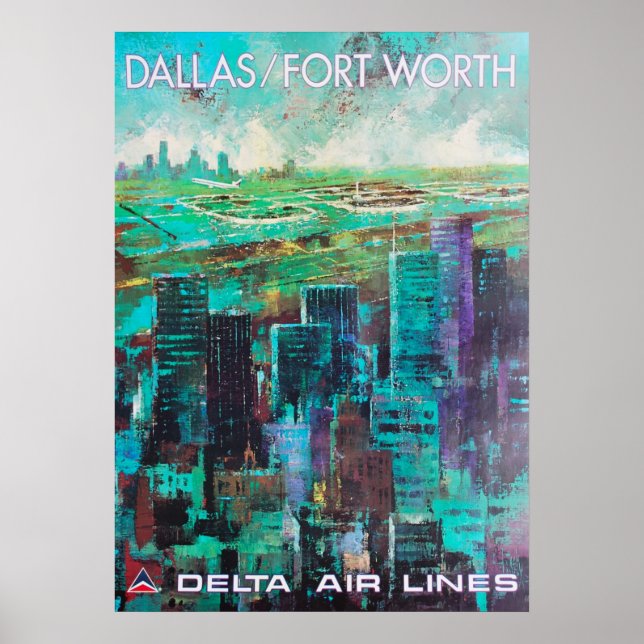 DALLAS FORT WORTH POSTER (Framsidan)