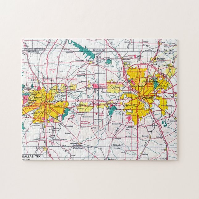 Dallas/Fort Worth Pussel (Horisontell)