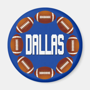 DALLAS FOTBOLL CIRKLAR MAGNET