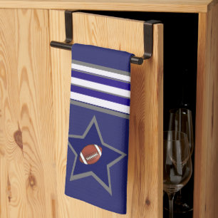 Dallas fotbollsfan anpassningsbar design kökshandduk
