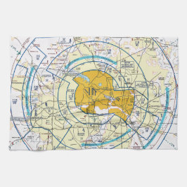Dallas Ft. Svinschdiagram över sjöväg Kökshandduk
