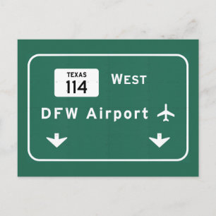 Dallas Ft Worth DFW Airport 114 Interstate Texas - Vykort