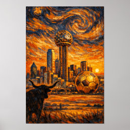 Dallas Golden Hour VM 2026 Van Gohn Art Poster