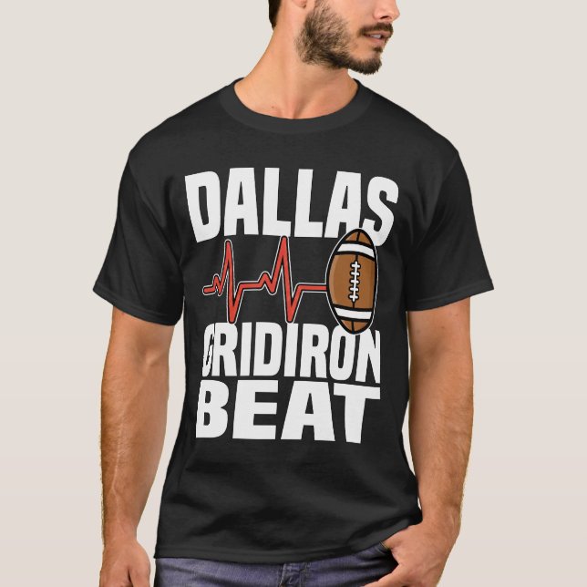 DALLAS GRIDIRON BEAT - TEXAS FOOTBALL T SHIRT (Framsida)