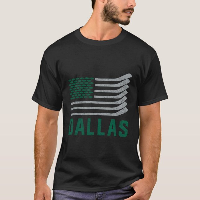 Dallas Hockey är amerikansk för jul T Shirt (Framsida)