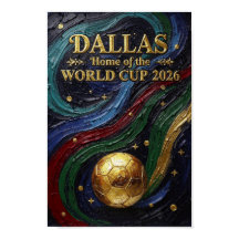 Dallas Home of the World Cup 2026 Soccer Fan Jewel