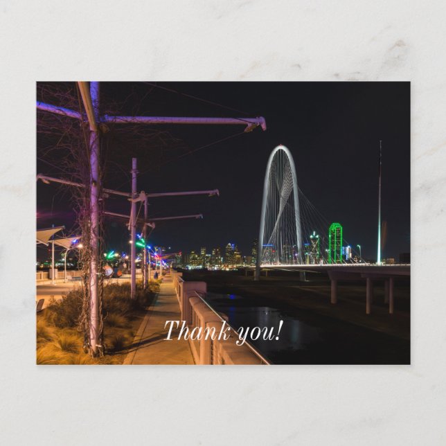 Dallas kvällspromenad vykort (Framsida)