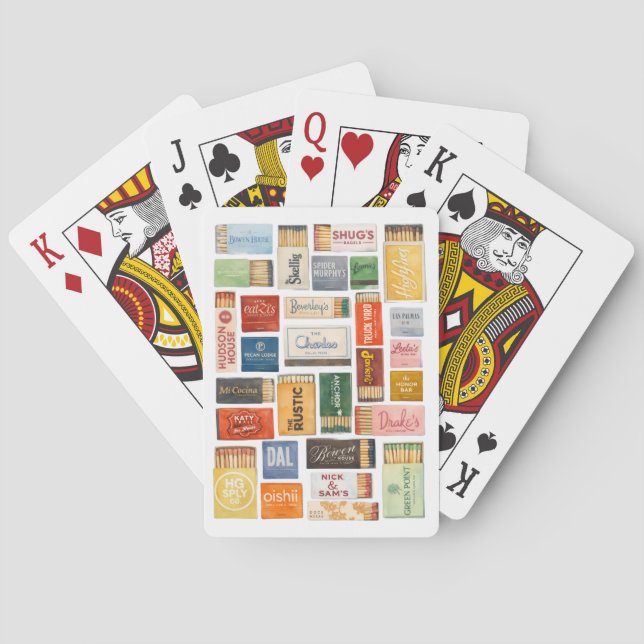 Dallas Matchbook Classic Playing Cards Casinokort (Baksidan)