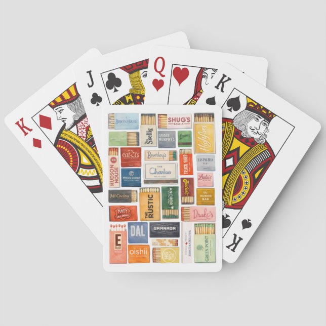 Dallas Matchbook Playing Cards Casinokort (Baksidan)
