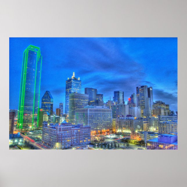 Dallas på natten poster (Framsidan)
