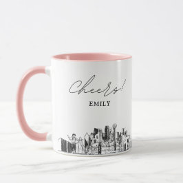 Dallas Personlig Bröllop Coffee Mugg