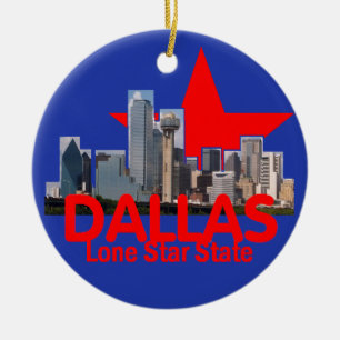 DALLAS prydnad Julgransprydnad Keramik