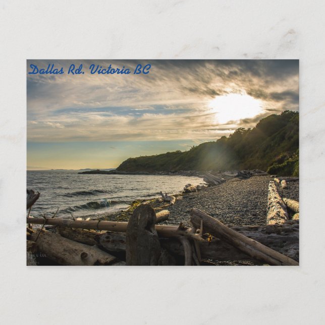 Dallas Rd Victoria BC-vykort Vykort (Framsida)