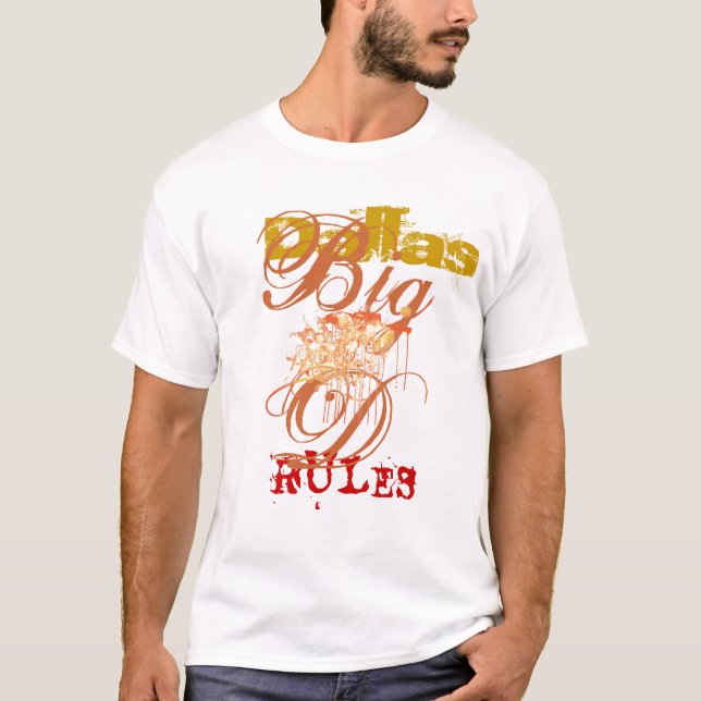 Dallas reglerabstrakt tee shirt (Framsida)