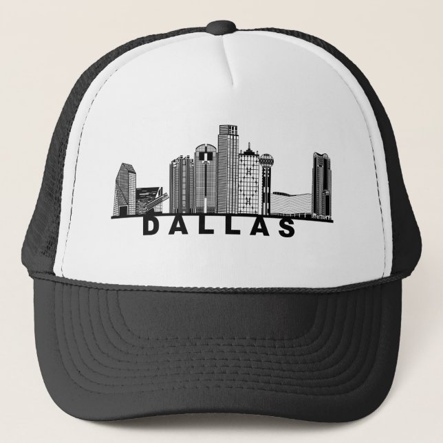 Dallas Silhuett av Stadssiluett  Keps (Framsida)