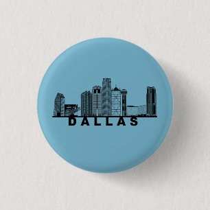 Dallas Silhuett av Stadssiluett Knapp