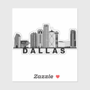 Dallas Siluett  Klistermärken