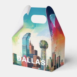 Dallas Skyline Abstrakt Konst Presentaskar