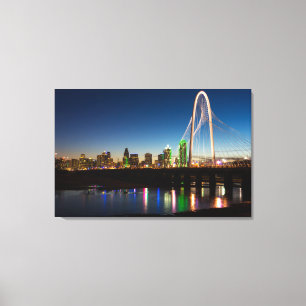 Dallas Skyline Dawn Canvastryck