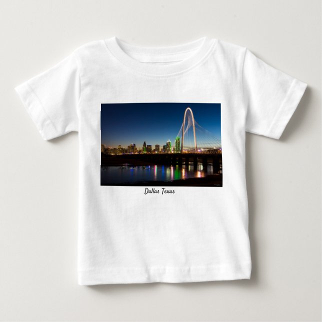 Dallas Skyline Dawn T Shirt (Framsida)