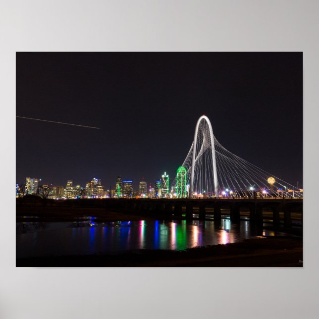 Dallas Skyline Hunt Poster (Framsidan)