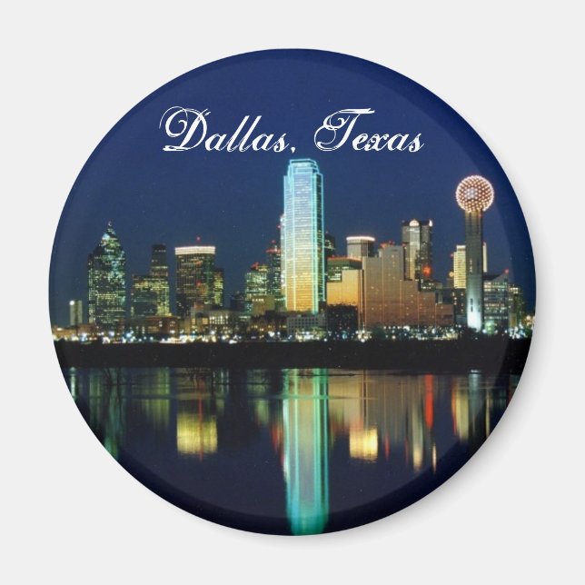 Dallas Skyline Magnet (Framsidan)