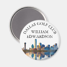 Dallas Skyline Personlig Golfklubb Namn