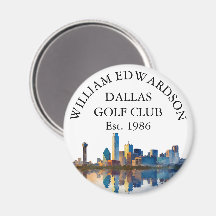 Dallas Skyline Personlig Golfklubbsnamn