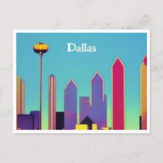 Dallas Skyline Postcard Vykort