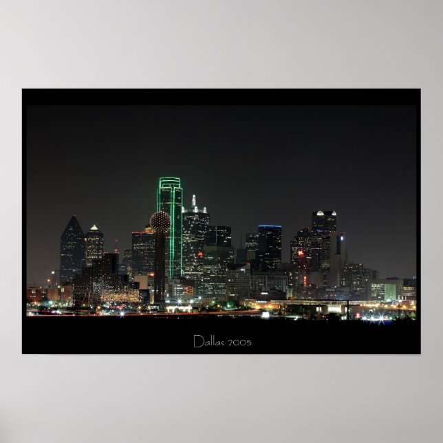 Dallas Skyline Poster (Framsidan)