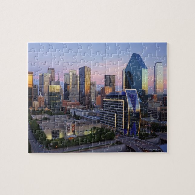 Dallas Skyline Pussel (Horisontell)